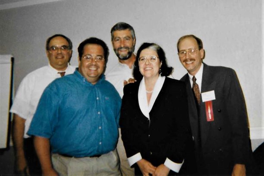 Thomas Golden with Marie Strahan at an early outreach training event